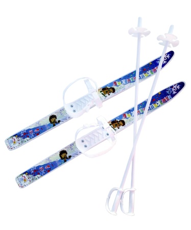 Купить Комплект лыжный детский Лыжики-пыжики с палками в Сунже 